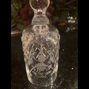 🔮🔔Waterford Crystal 12 Days of Christmas 1992 Bell Nine Ladies Dancing